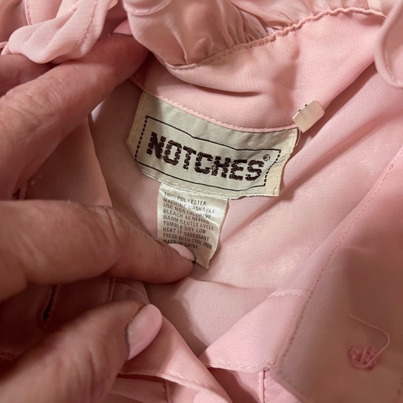 Pink Ruffled Women's Top - Picture 3 of 6